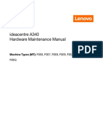 Ideacentre A340 Hardware Maintenance Manual: Machine Types (MT) : F0E6, F0E7, F0E8, F0E9, F0EA, F0EB and