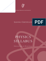 Physics Syllabus: Eaving Ertificate
