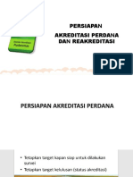 Persiapan Akreditasi Perdana Dan Reak