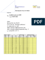 Calculate Gas Rate Using Choke Equation Texas A & I Model