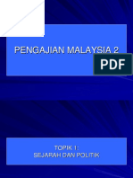 Pengajian Malaysia 2 - Topik 1