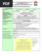 SESION DE APRENDIZAJE N 07 - 12-05-22 - CARITA II - Sentidos, Olfato, Gusto y Tacto