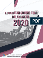 Kecamatan Gunung Toar Dalam Angka 2020