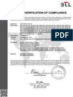 Advantech Certificate CE Cover - EKI-152X - 122X
