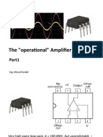 The "Operational" Amplifier: Eng - Ahmed Heskol