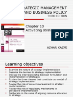 Strategic Management and Business Policy: Activating Strategies