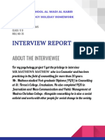 Sruthy 11 D Psychology Report