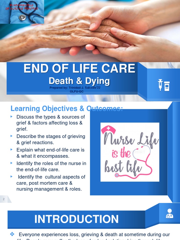 Salcedo-FUNDA LEC 15 End of LIfe Care | PDF | Grief | Death