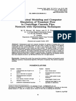 Mathematical Modeling and Computer Simulation of Transient Flow in Centrifuge Cascade P I P e Network With Optimizing Techniques