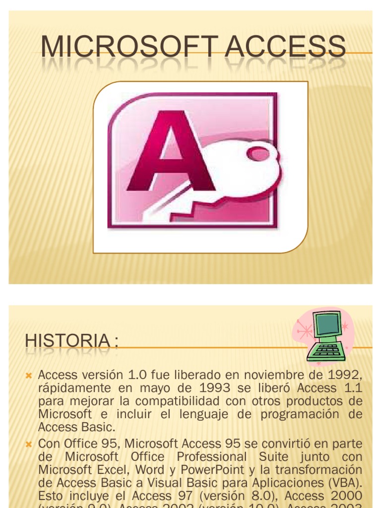 Versiones de Microsoft Office Access