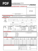 Trainor39s Assessor39s Profile Form