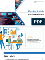 Peraturan BPS No.5 Tahun 2020 Metadata Statistik