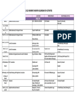 2022 QC Women'S Month Calendar of Activities: Health