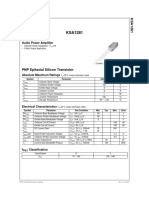 PNP Epitaxial Silicon Transistor: Audio Power Amplifier