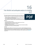 Free vibration & earthquake analysis of a 5-storey building