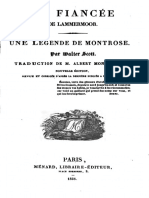 Scott, Walter (Sir) - Oeuvres T. 11 - La Fiancée de Lammermoor - Une Légende de Montrose - Trad. Albert Montémont