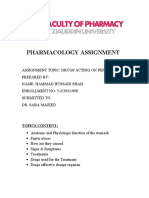 Pharmacology Assignment: Topics Content