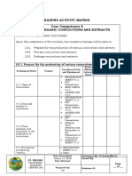 Training Matrix Competency 4 Organic Concoctions