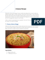 4 Types Maggi Cheese Recipe