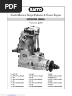 SAITO/FA-45s美品　説明書付き SAITO Twin-Cylinder Four-Stroke Manual | PDF | Carburetor | Throttle