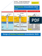 Lecture 3 Design of Shallow Wells in Different Aquifer System