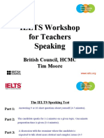 IELTS Workshop For Teachers Speaking
