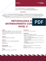 Curso de Metodología del Entrenamiento con Pesas Nivel II