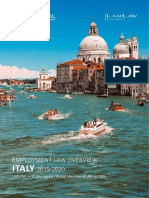 Italy: Employment Law Overview 2019-2020