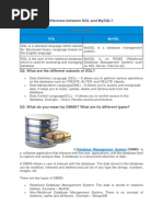 Q1. What Is The Difference Between SQL and Mysql?