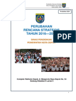 Renstra Perubahan Disdik 2016 2021 Perubahan Final