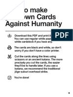 How To Make Your Own Cards Against Humanity