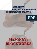 MASONRY GUIDE: BRICKWORKS, BLOCKWORKS, STONEWORKS