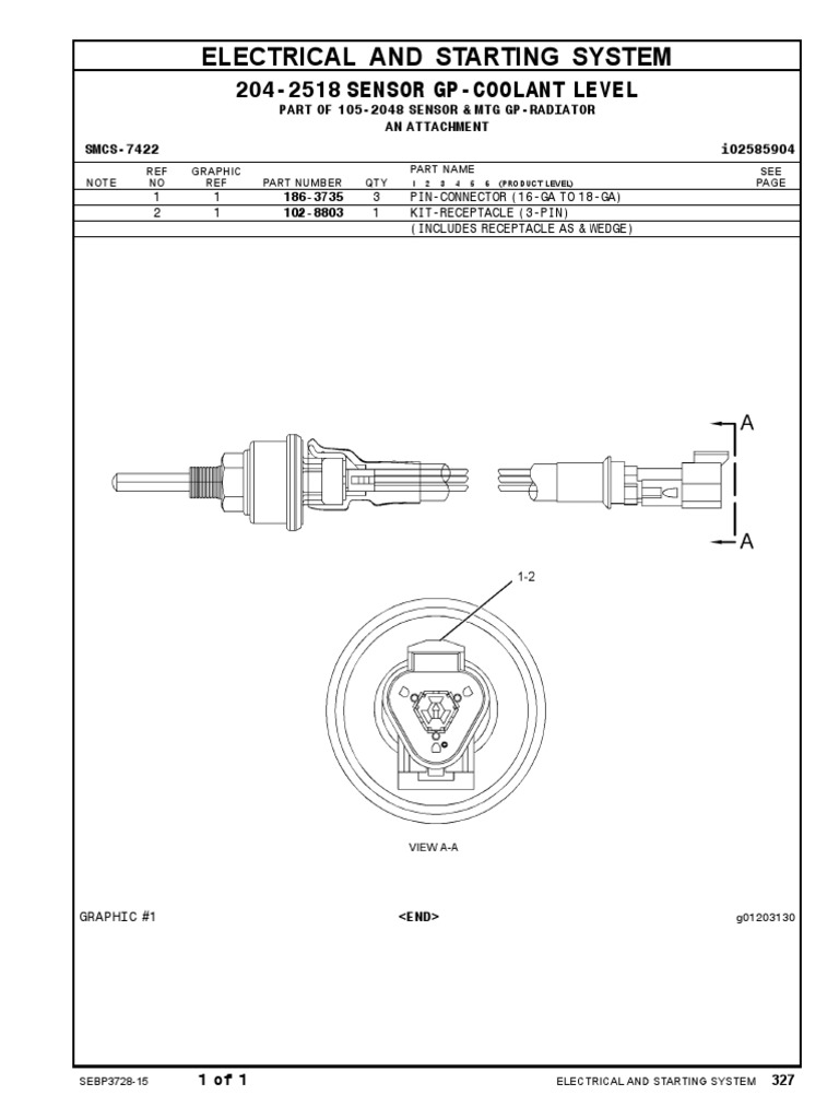 Coolant Level Sensor GP-204-2518 | PDF
