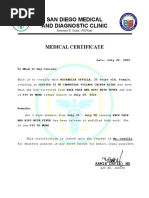 Medical Cert - Fit To Work