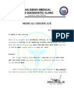 Medical Cert - Fit To Work