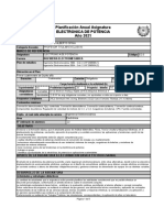 Planificación Anual Asignatura Electronica de Potencia Año 2021