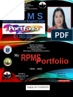 My RPMS Portfolio. 2021 2022