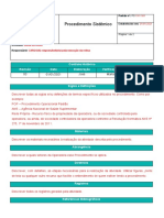 PRQ - Controle de Documentos e Registros - Informação Documentada - Anexo II - Modelo de Procedimento Sistêmico