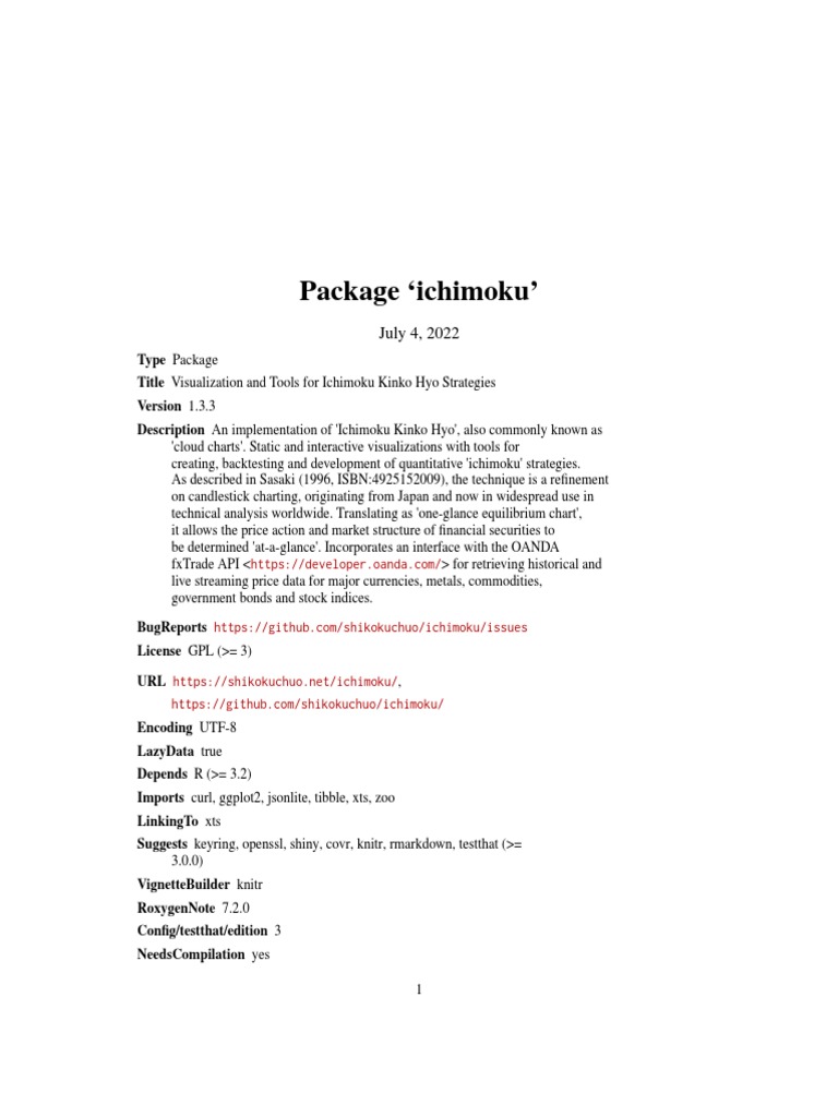 Package Ichimoku': July 4, 2022 | PDF | Parameter (Computer Programming ...