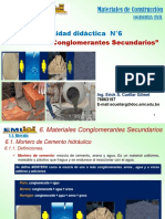 Tema6.MaterialesConglomerantesSecundarios.MaterialesConst.Ing.ErickCuellar