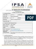 Financial Management Course Outline