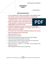 Orthopaedics Paper-I: Final Exam National Board of Examinations December 2020