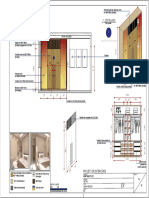 Porta com ripado em MDF titânio