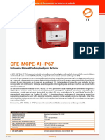 SDAI - GLOBALFIRE - GFE-MCPE-AI-IP67 - Acionador Manual IP67