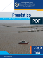 Pronostico Niveles de Agua Rio Magdalena Sector Bocas de Ceniza 10 Al 17 Junio 2022