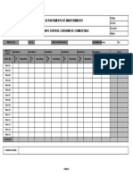 Control consumo combustible mantenimiento