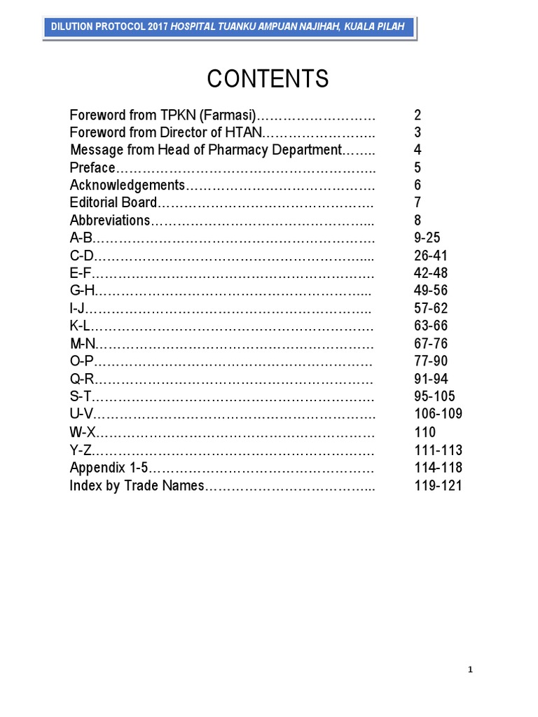 Dilution Protocol HTAN PDF Intravenous Therapy Pharmacy