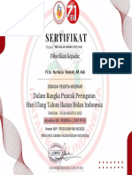 Sertifikat - Fita Nurmala Romzah, AM - Keb