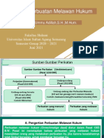 Perbuatan Melawan Hukum: Dr. Hj. Siti Ummu Adillah, S.H.,M.Hum