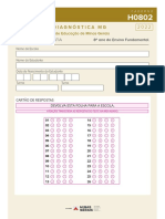 Avaliação Diagnóstica MG: História E Geografia